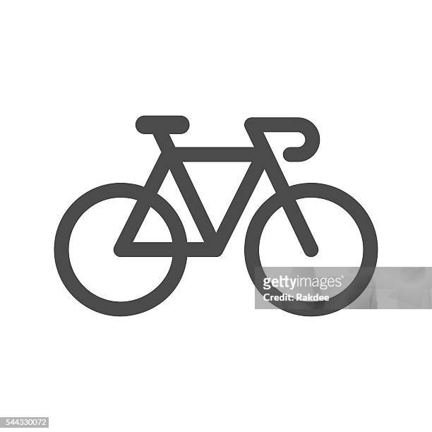 bicycle icon - cycling stock illustrations