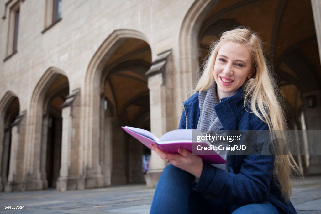 Happy University Student