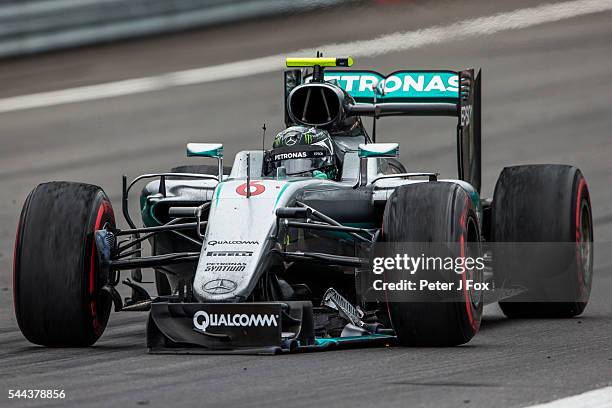 Nico Rosberg of Mercedes and Germany during the Formula One Grand Prix of Austria at Red Bull Ring on July 3, 2016 in Spielberg, Austria.