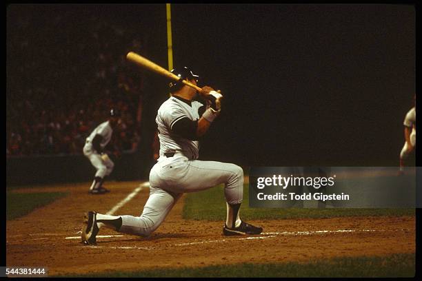 Reggie Jackson Batting for the New York Yankees