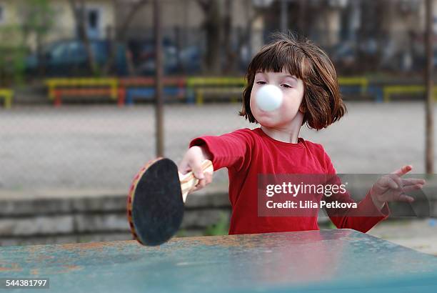 child playing ping pong - funny ping pong stock pictures, royalty-free photos & images