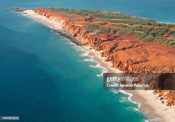 aerial photo of cape leveque - meseta de kimberley fotografías e imágenes de stock