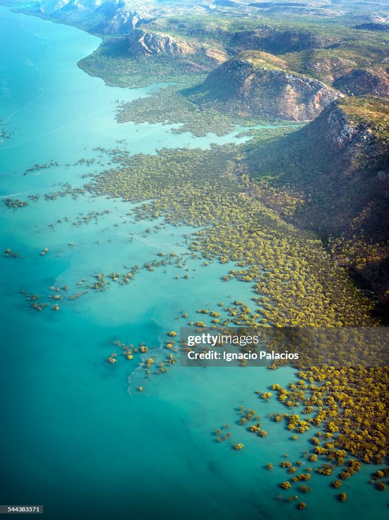 Aerial photo of Buccaneer archipelago