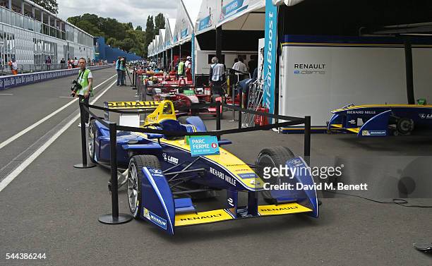 General view of the atmosphere during day 2 of the 2016 FIA Formula E Visa London ePrix in Battersea Park on July 3, 2016 in London, England.