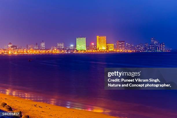 marine drive mumbai - marine drive stock pictures, royalty-free photos & images