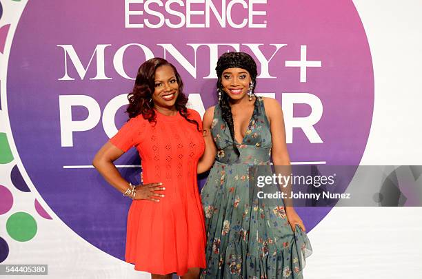 Kandi Burruss and Yandy Smith-Harris attend Day 4 of the 2016 Essence Festival at Ernest N. Morial Convention Center on July 3, 2016 in New Orleans,...