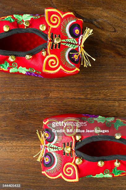 tiger shoes - chinese baby shoe stock pictures, royalty-free photos & images