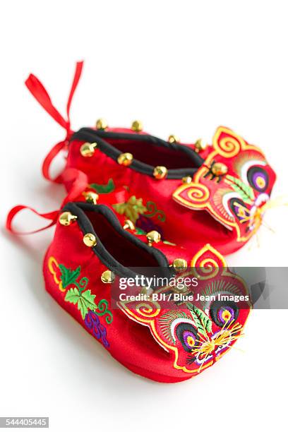 tiger shoes - chinese baby shoe stock pictures, royalty-free photos & images