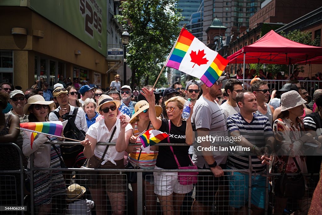 Annual Gay Pride Parade Held In Toronto