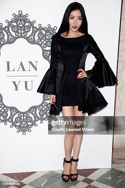 Actress Liu Ying attends the Lan YU Haute Couture Fall/Winter 2016-2017 show as part of Paris Fashion Week on July 3, 2016 in Paris, France.