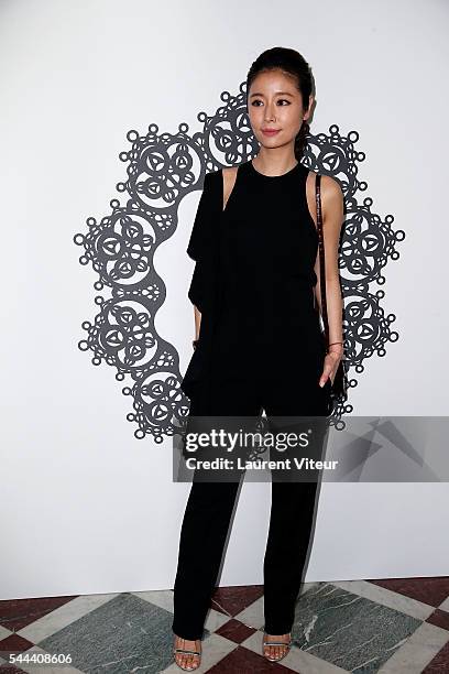 Taiwan Actress Ruby Lin attends the Lan YU Haute Couture Fall/Winter 2016-2017 show as part of Paris Fashion Week on July 3, 2016 in Paris, France.