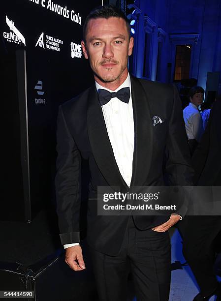 Luke Evans attends the 2016 FIA Formula E Visa London ePrix gala dinner at The British Museum on July 3, 2016 in London, England.