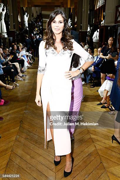 Christina Pitanguy attends the Ulyana Sergeenko Haute Couture Fall/Winter 2016-2017 show as part of Paris Fashion Week on July 3, 2016 in Paris,...