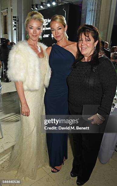Tamara Beckwith, Elaine Irwin and Danielle Alexandra attend the 2016 FIA Formula E Visa London ePrix gala dinner at The British Museum on July 3,...