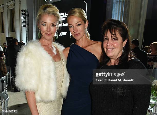 Tamara Beckwith, Elaine Irwin and Danielle Alexandra attend the 2016 FIA Formula E Visa London ePrix gala dinner at The British Museum on July 3,...