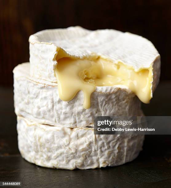 ripe soft cheese - melted cheese stock pictures, royalty-free photos & images