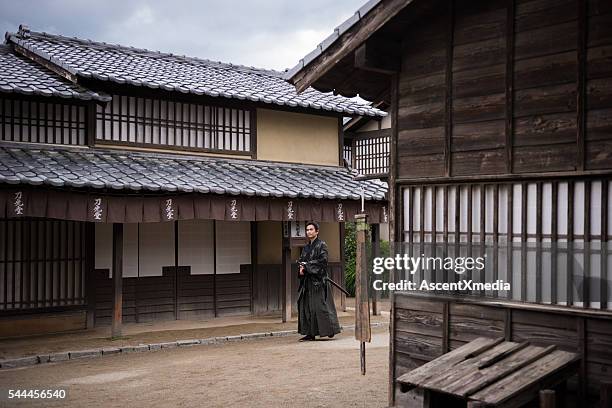 traditional japanese ronin samurai - circa stock pictures, royalty-free photos & images