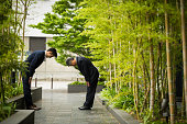Traditional Japanese business greeting