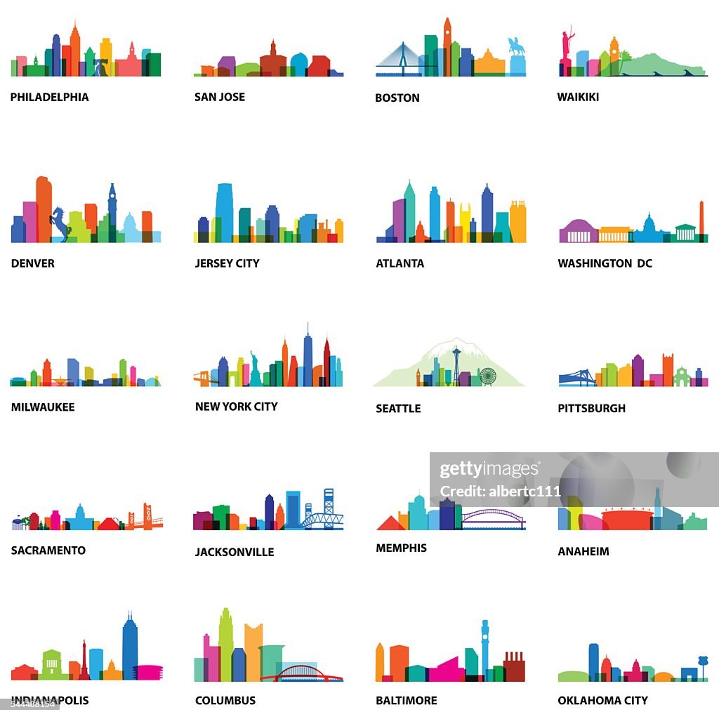 US Cityscape Overlays 2 - Illustration
