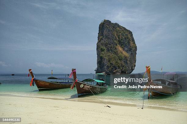 thailand beach - koh poda stock pictures, royalty-free photos & images