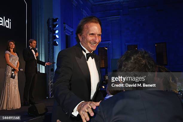 Emerson Fittipaldi attends the 2016 FIA Formula E Visa London ePrix gala dinner at The British Museum on July 3, 2016 in London, England.