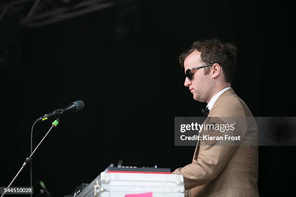 Chris Baio aka Baio performs at CastlePalooza festival at Charville Castle on July 3, 2016 in Tullamore, Ireland.