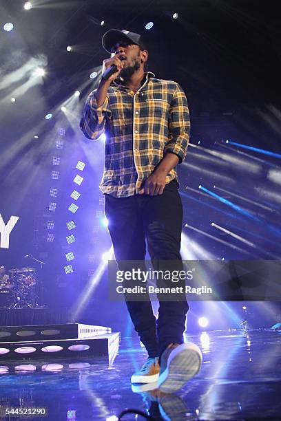 Kendrick Lamar performs onstage at 2016 ESSENCE Festival Presented by Coca Cola at the Louisiana Superdome on July 3, 2016 in New Orleans, Louisiana.