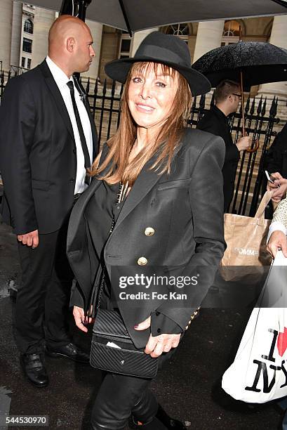 Babette Djian attends the Atelier Versace Haute Couture Fall/Winter 2016-2017 show as part of Paris Fashion Week on July 3, 2016 in Paris, France.