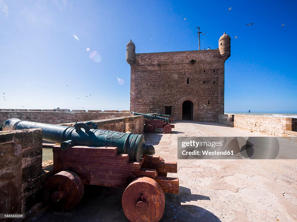 Morocco, Essaouira, Sqala de la Kasbah, city fortification