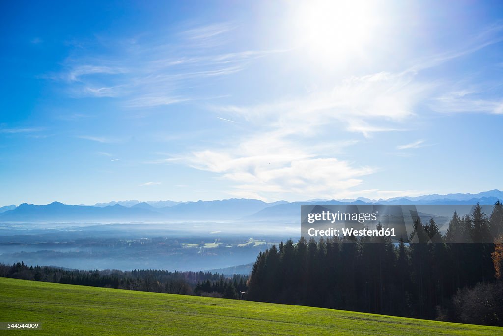 Germany, Bavaria, view from Hohenpeissenberg