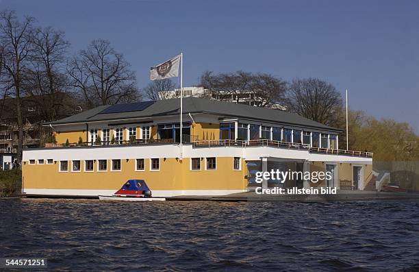 Deutschland, Hamburg: Der "Hamburger und Germania Ruder Club", der aelteste Ruderclub Deutschlands, an der Hamburger Aussenalster.