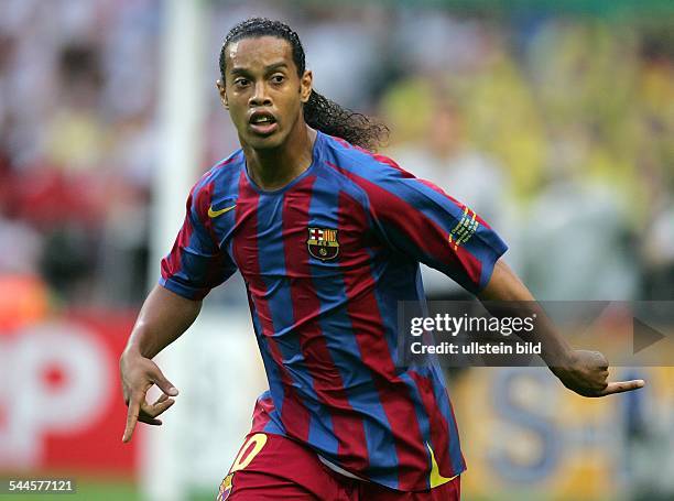 Frankreich, Paris: Champions League Saison 2005/2006, Finale FC Arsenal - FC Barcelona 1:2 - Ronaldinho, Brasilien