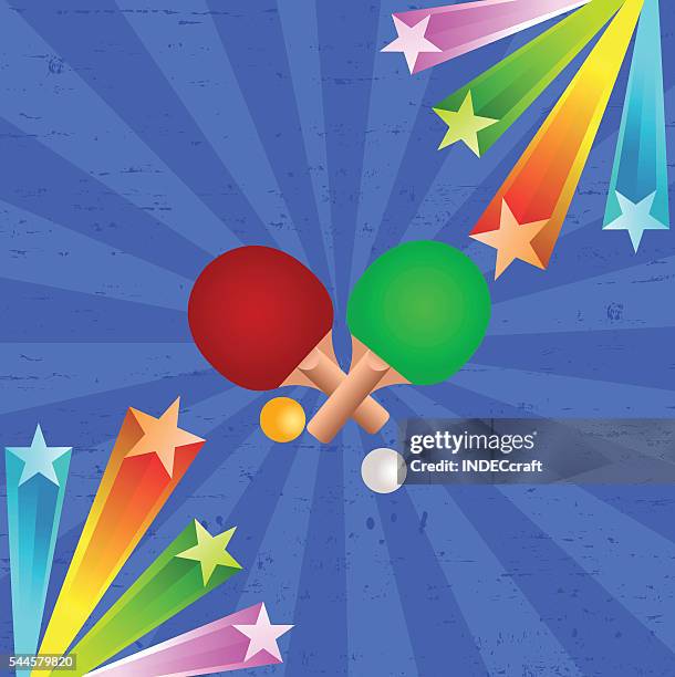 table tennis racket ball with background - games room stock illustrations stock illustrations