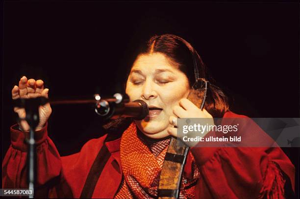 Sosa, Mercedes - Musician, Singer, Folk music, Argentina - performing in Hamburg - 05.1985