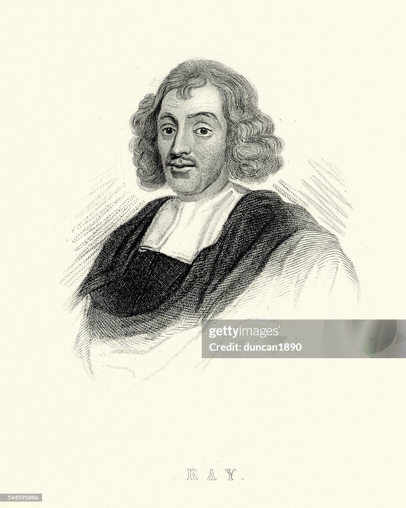 John Rey Philosopher Portrait Of John Ray High-Res Vector Graphic - Getty Images