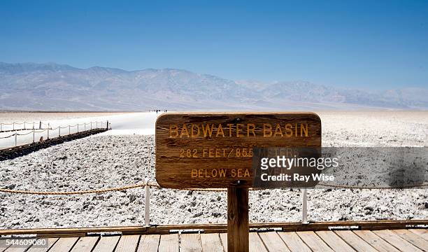 death valley - badwater basin - badwater stock pictures, royalty-free photos & images