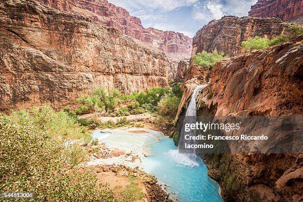 havasu falls, grand canyon - supai 個照片及圖片檔