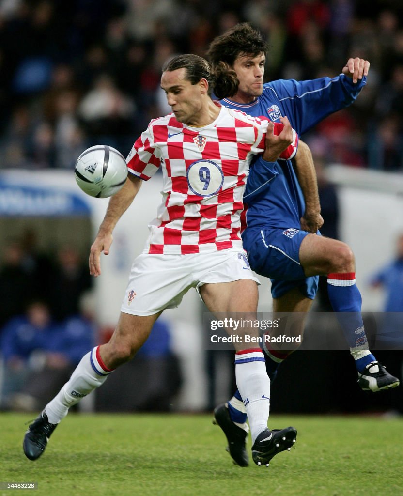 World Cup Qualifier 2006 Iceland v Croatia