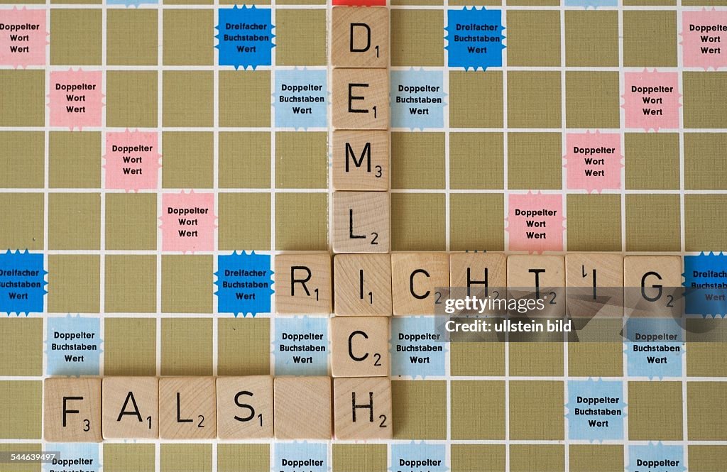 Scrabble , orthography, spelling, words right, wrong, stupid,