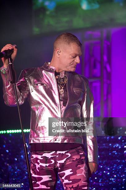 Erasure - Band, Pop music, UK - Singer Andy Bell performing in Hamburg, Germany