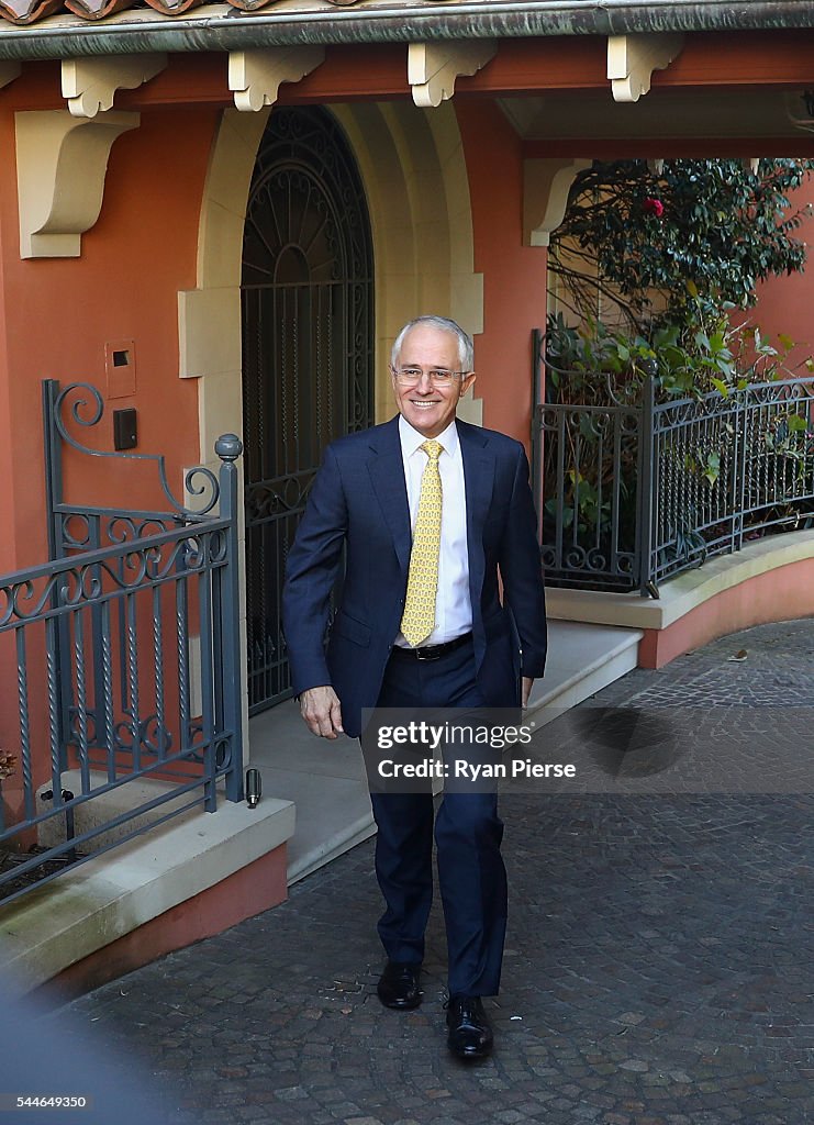 Prime Minister Malcolm Turnbull Awaits Election Results As Counting Continues