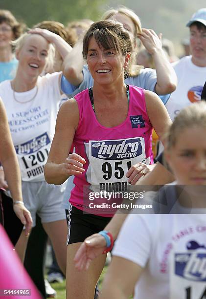Runners compete in 'The Hydro Active Womens Challenge' which is the largest womens only 5km run in the UK at Sefton Park on September 4, 2005 in...