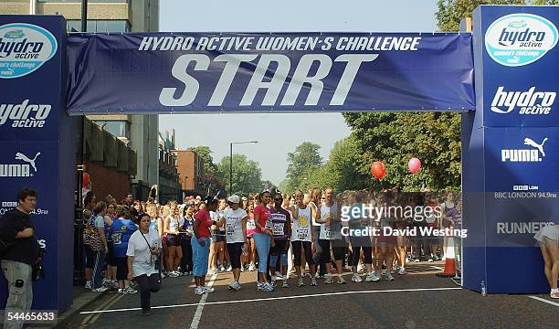 Thousands of People take part in the Hydro Active Womens Challenge, the London leg of the UK's biggest women-only 5km fun run, in Hyde Park on...