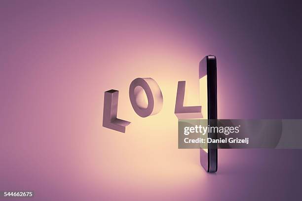 social media acronyms,smartphone texting.lol - acronym stock pictures, royalty-free photos & images