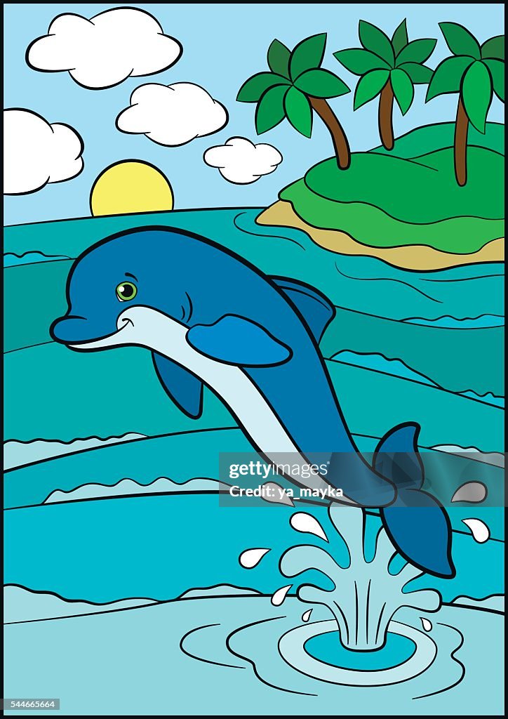 Dibujos Animados Animales Para Los Niños Poco Lindo Jumps Delfín Ilustración de stock - Getty Images Dibujos Animados Animales Para Los Niños Poco Lindo Jumps Delfín Ilustración de stock - Getty Images