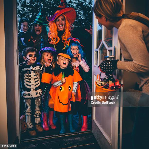 trick or treat! - halloween stock pictures, royalty-free photos & images