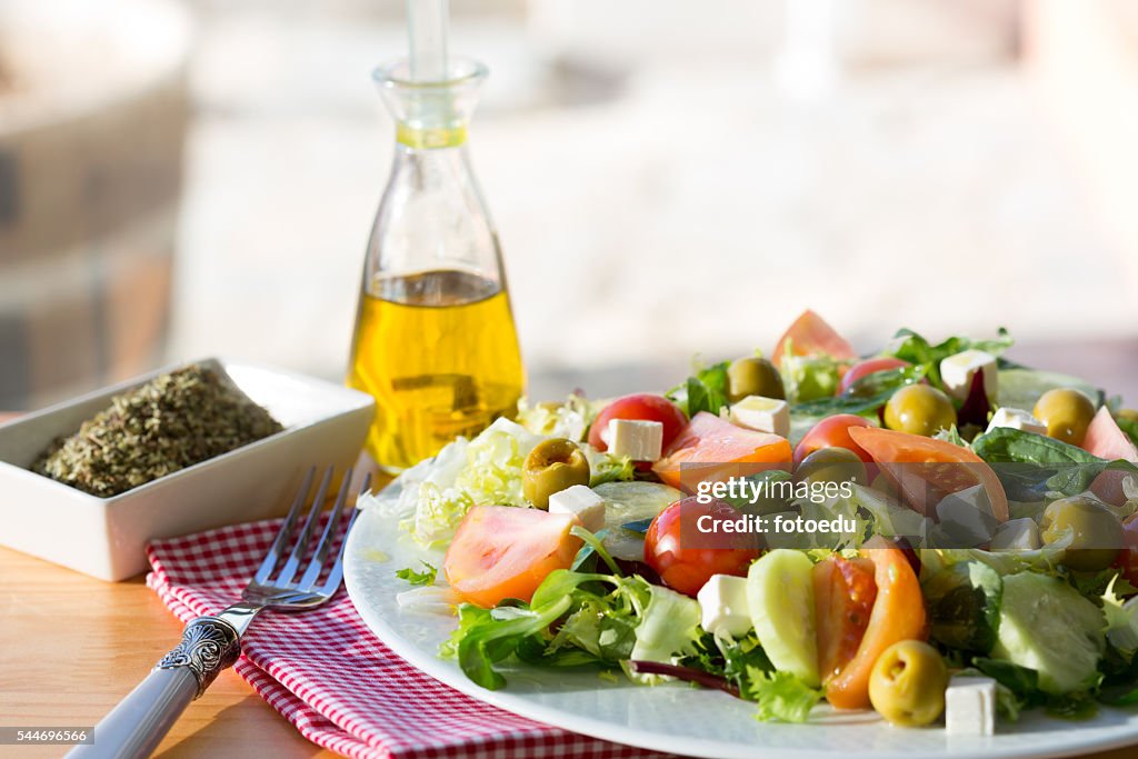 Fresh Mediterranean salad