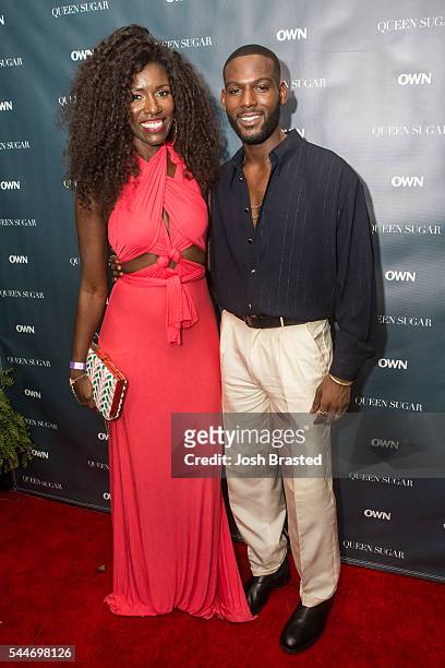 Bozoma Saint John and Kofi Siriboe attend a cocktail reception for "Queen Sugar" at Liberty Kitchen on July 2, 2016 in New Orleans, Louisiana.