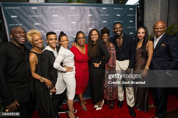 Omar Dorsey, Tina Lifford, Nicholas Ashe, Dawn-Lyen Gardner, Oprah Winfrey, Ava DuVernay, Rutina Wesley, Kofi Siriboe, Bianca Lawson and Dondre...