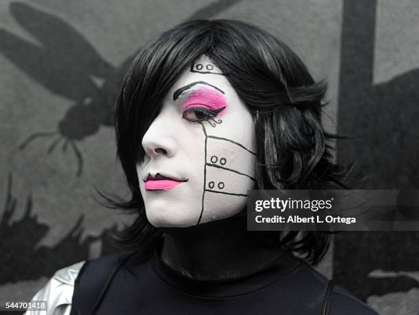 Cosplayers on Day 2 of Anime Expo 2016 held at Los Angeles Convention Center on July 1, 2016 in Los Angeles, California.